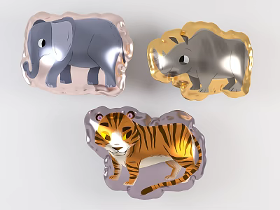 Modern Balloon Home Decoration Balloon Beauty Chen Pendant 3d model