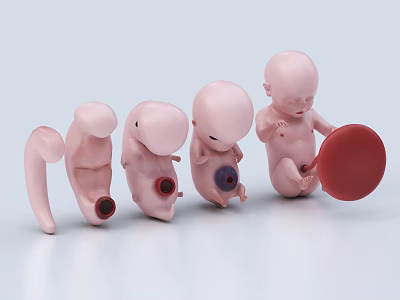 Medical Device Fetal Development Stages Anatomical Models for Medical Education 3d model
