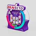 Braveto Pet Care Products Display Stand With 12 Week Protection For Dogs And Cats