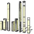 Modern Outdoor Lights With Various Styles And Different Heights For Exterior Decor