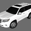 White SUV Car Side Rear View With Black Alloy Wheels Roof Rail And Modern Design