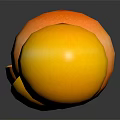 Sliced and Whole Citrus Fruits Blood Orange Orange and Lemon with Red and Orange Flesh