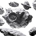 Space Asteroid Meteorite Rock Space Meteorite Rock Asteroid Rock Landscape Stone Space Stone 3d model