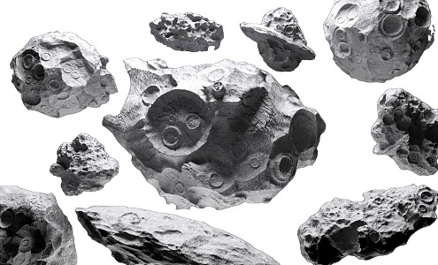 Space Asteroid Meteorite Rock Space Meteorite Rock Asteroid Rock Landscape Stone Space Stone 3d model