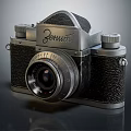 Vintage Zenit Classic Camera With Mechanical Body Prime Lens And Retro Design Details