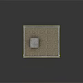 Brick Structure Residential Building With Green Area 51 Sign Wooden Garage Door And Multiple Windows