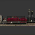 Industrial Machinery Equipment With Rustic And Modern Design Elements