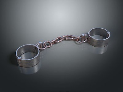 Industrial LOFT Foot Cuffs Handcuffs Shackles 3d model