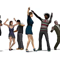 Modern Multiplayer Dancing Man 3d model
