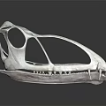 3D Model of Modern Medical Device Framework with Hollow Structure and Textured Surface