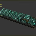 RGB Backlit Gaming Keyboard with Colorful Lighting Effects and Numeric Keypad Design