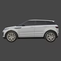White Land Rover SUV with Modern Exterior Design and Sleek Body Features