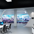 Control Center Dispatching Command Center Digital Intelligence Center Intelligence Center Iron and Steel Metallurgy Monitoring Room Large Screen Visualization Digital Twin Data Center 3d model