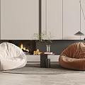 Modern Lazy Sofa 3d model