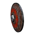 Shield Medieval Shield Armor Round Shield Weapon Game Equipment 3d model