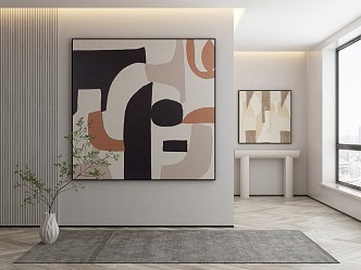 modern decorative painting 3d model