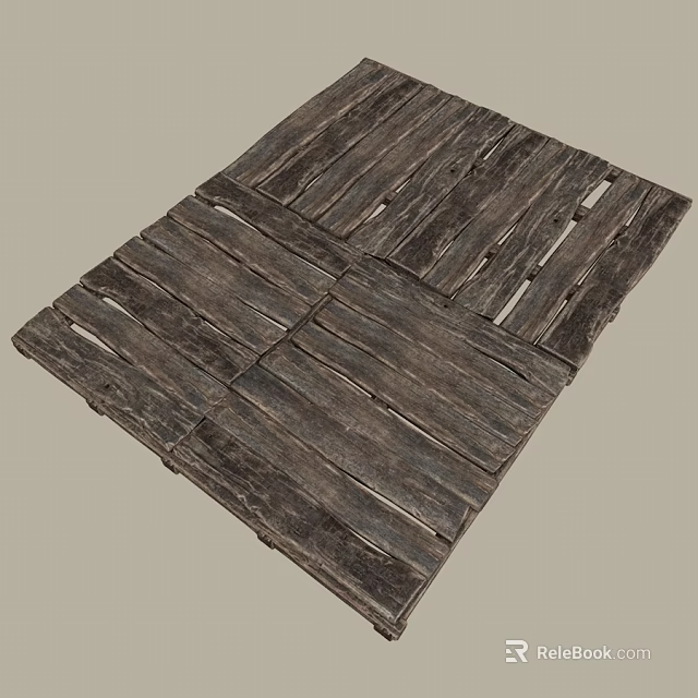 Vintage Wooden Planks Home Decor Ornament Combination With Natural Texture And Rustic Design 3d model 