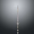 Classic Metal Sword With Sharp Blade And Decorative Hilt Guard Design