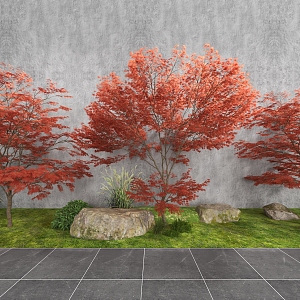 Outdoor trees 3d model