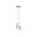 Modern Transparent Cylindrical Glass Pendant Lights With Hanging Design And Contemporary Illumination
