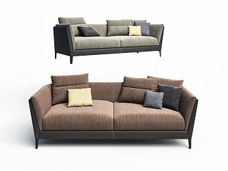 Modern double sofa 3d model