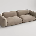Modern double sofa 3d model