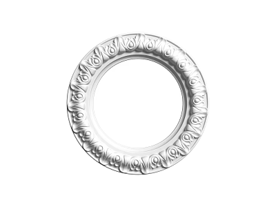 Intricate Carved Circular Decorative Design With Ornate Patterns For Home Decoration Use 3d model