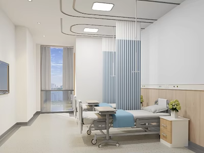 hospital ward 3d model