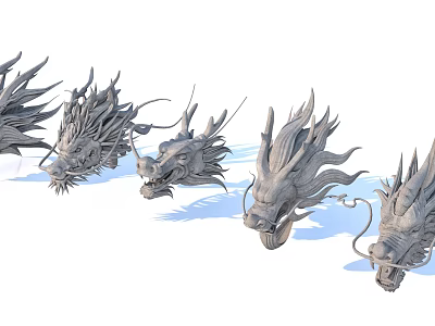 Dragon element dragon faucet faucet decoration 3d model