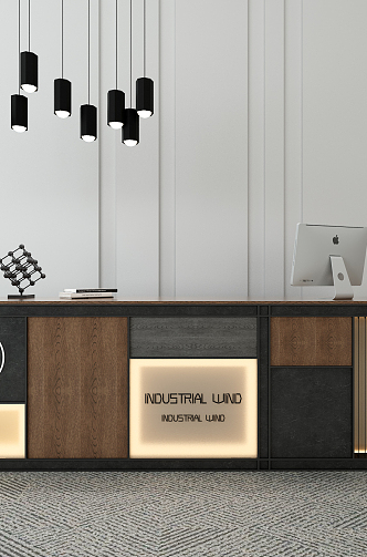 INDUSTRIAL LOFT RECEPTION 3d model