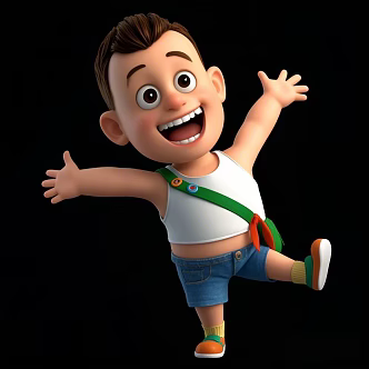 When the bald head strong was a child 3d model