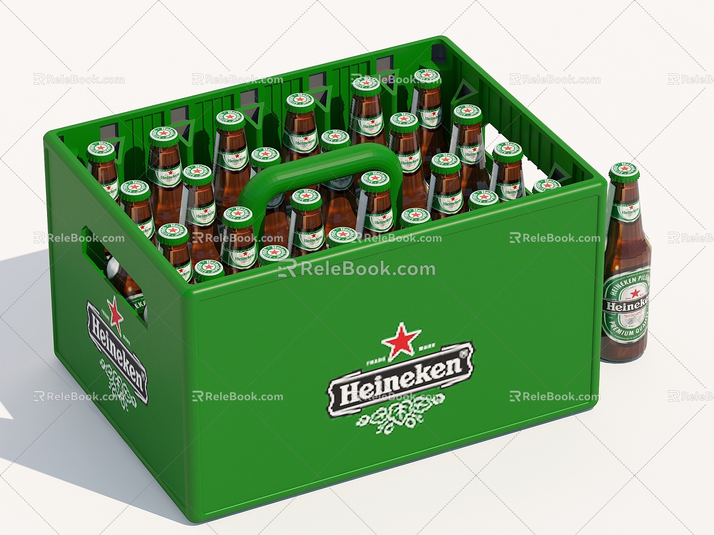 Soda Beer Storage Basket Wine Box Beer Wine Wine Packaging Storage Box model