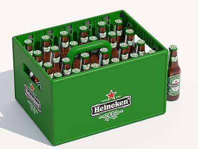 Soda Beer Storage Basket Wine Box Beer Wine Packaging Storage Box model