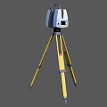 Public Facilities Surveying Equipment With Yellow Tripod Laser Level Tools