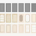 Various Stylish Wardrobe Doors Showcasing Different Panel Designs And Patterns