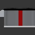 Carrier Air Conditioner Fan Unit With Dual Fans White Metal Casing And Red Accents