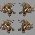 Modern Cannon Artillery Dragon Artillery Warship Cannon Dragon Head Artillery Ancient Ancient Cannon Hot Weapon Hongwu Cannon 3d model