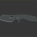 Colt Folding Knife With Stainless Steel Blade And Curved Metal Handle Design