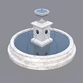 Garden Ornament Marble Fountain With Circular Basin Multi Tiered Design And Water Flow Features