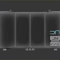 Gray Household Storage Box With Transparent Lid Multiple Compartments UC Logo And Secure Latches