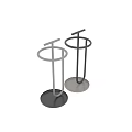 Modern White And Black Metal Kitchen Storage Holders With Minimalist Design