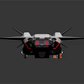 Futuristic White Geometric Aircraft With Transparent Cockpit And Sleek Wing Design