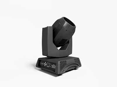 Black Moving Head Decorative Light With Stable Base For Stage Lighting 3d model