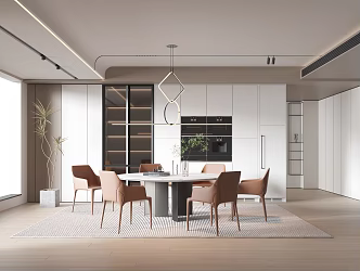 Modern Restaurant 3d model