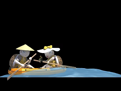 Modern American-Chen Ethnic Hawksbill 3d model