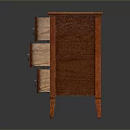 Colorful Wooden Bedside Tables with Drawers and Carved Legs in Various Tones