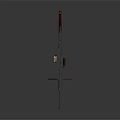 Browning machine gun Browning Gatling White Browning machine gun machine gun bullet military 3d model