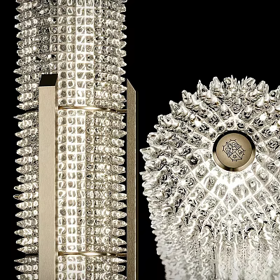 Luxury Crystal Floor Lamps With Intricate Design 3d model