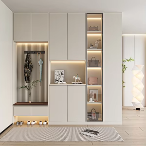 Modern Entrance Shoe Cabinet Ornaments 3d model