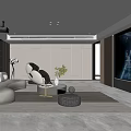 modern video room 3d model